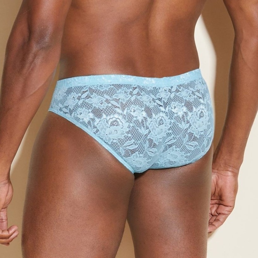 Cosabella Men Luxury Italian Floral Lace Comfort Micro Brief Designer Underwear